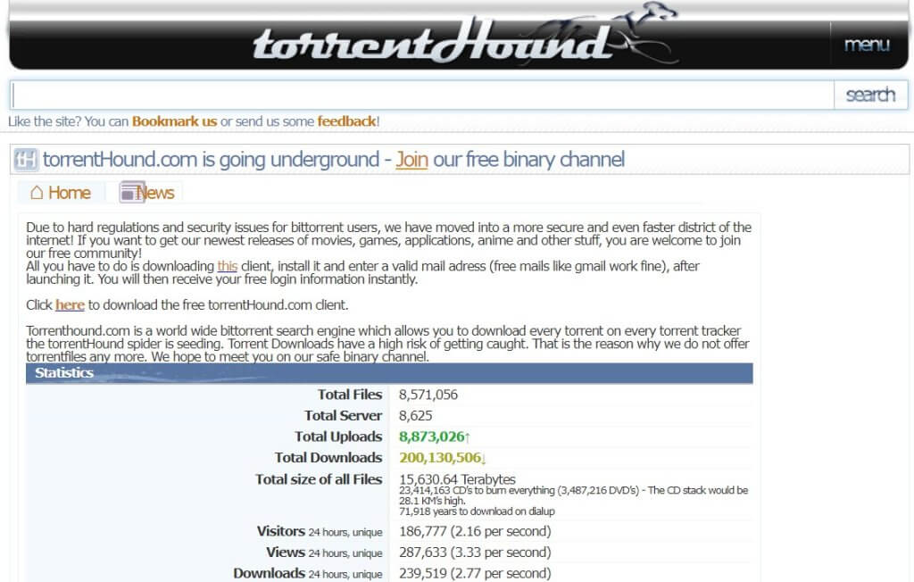 TorrentHounds’ strength lies in the sheer volume of content available. 