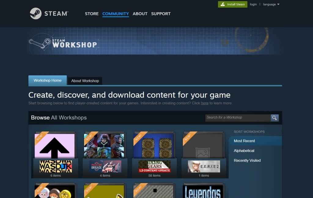 The Steam Workshop creates a centralized platform for gamers to access community-created content