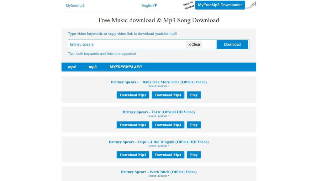 Music downloading through MyFreeMP3 is hassle-free. 